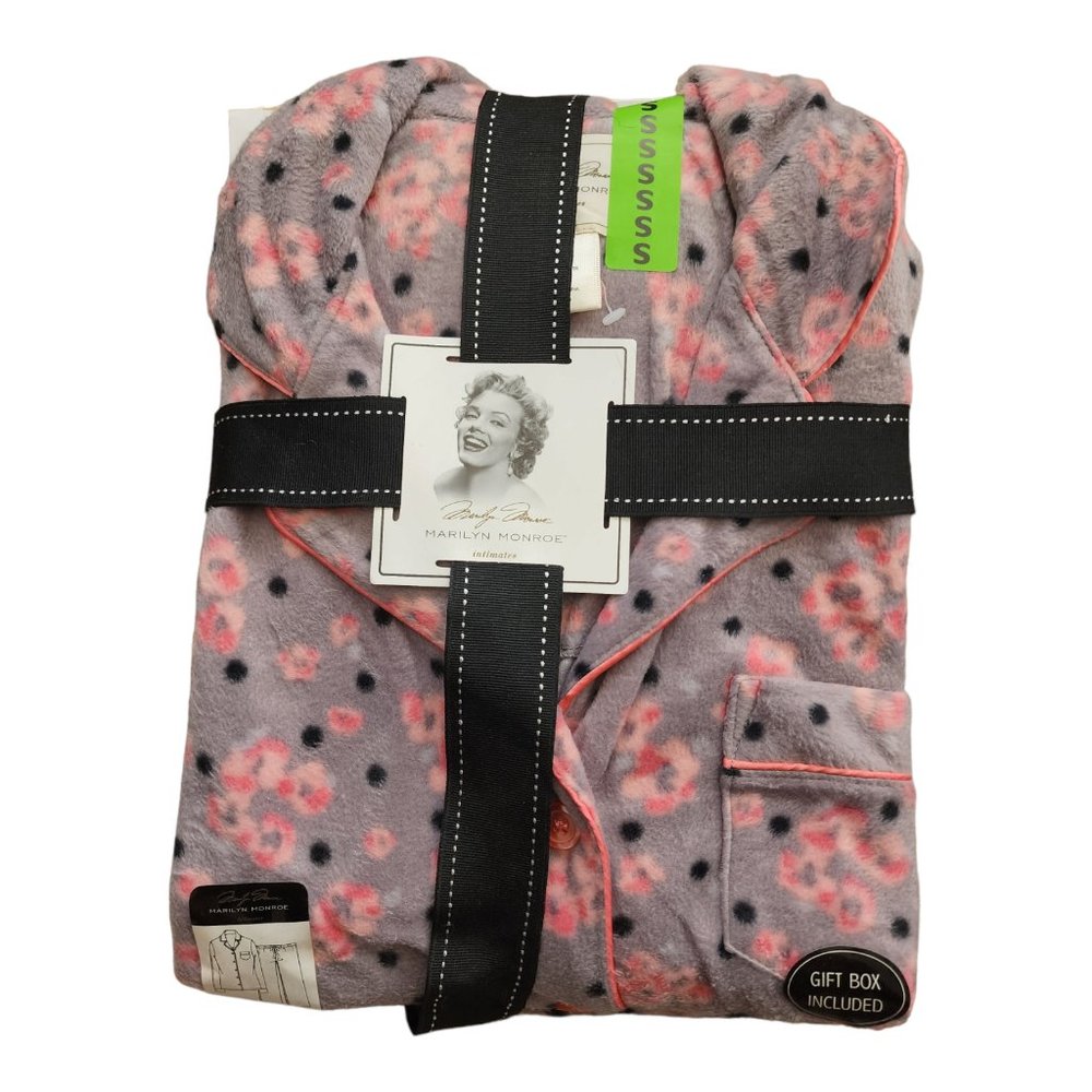 Marilyn Monroe Intimates Womens Plush Pajamas Very Soft With Gift Box Size Small